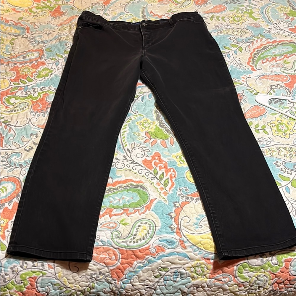 Bandolino Amy black jeans size 18